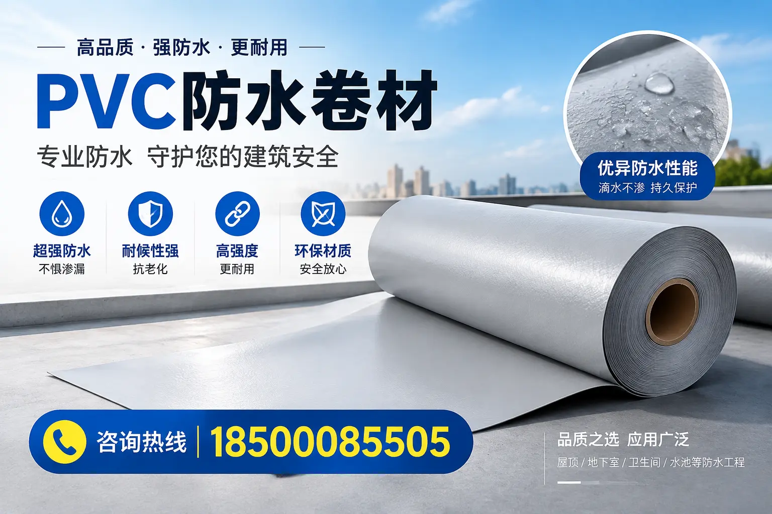 南昌地区pvc防水卷材的市场现状与发展趋势